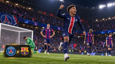 باريس سان جيرمان 4-2 برشلونة: سان جيرمان يحسم ليلة أوروبية بستة أهداف